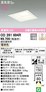 �I�[�f���b�N OD261694R LED�p�^�x�[�X�_�E�����C�g Q�V���[�Y ���C��SB�` ��������150 ���M��60W�N���X 102°�g�U�z�� R15�����F �N���X2 �d���F LC���� �Ɩ���� �V��Ɩ�