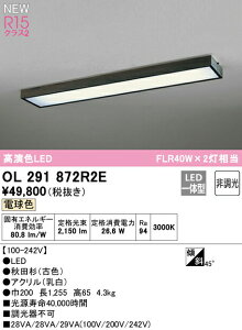 I[fbN OL291872R2E LEDax[XCg R15F NX2 FLR40W×2 V䒼t dF 񒲌 Ɩ a VƖ