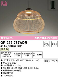 I[fbN OP252737WDR LEDay_gCg R15F made in NIPPON x͒|؍׍H F 񒲌 M100W Ɩ VƖ ݉ a _CjO H