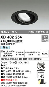 �I�[�f���b�N XD402254 LED���j�o�[�T���_�E�����C�g �{�́i��ʌ^�j PLUGGED�V���[�Y COB�^�C�v 46°�g�U�z�� ������125 ���F C1950 CDM-T35W�N���X �Ɩ���� �V��Ɩ�