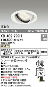 �I�[�f���b�N XD402299H LED���j�o�[�T���_�E�����C�g �{�́i��ʌ^�j PLUGGED�V���[�Y COB�^�C�v 45°�g�U�z�� ������125 �d���F C2500 CDM-T70W�N���X ���ʐF �Ɩ���� �V��Ɩ�