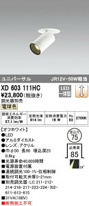 �I�[�f���b�N XD603111HC LED�t�B�N�X�h�_�E���X�|�b�g���C�g�i�����a�j MINIMUM�i�~�j�}���j COB�^�C�v ������75 �ʑ����䒲�� �d���F 24° C1000 JR12V-50W�N���X �Ɩ���� ���H�X�p �V��Ɩ�