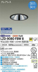 ����d�@ LZD-9080FBW8 LED�x�[�X�_�E�����C�g �O���A���X ��������125 2500�N���X FHT32W×2������ �����FRa93 �d������ 30°�z�� SENMU�������F���� �{�ݏƖ�