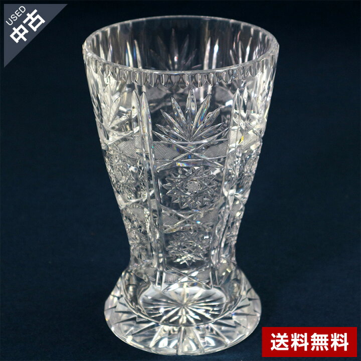 楽天市場】【中古】美品 高級 クリスタルガラス BOHEMIA ボヘミア 花瓶 