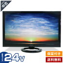 【中古】 SHARP テレビ AQUOS 24V型 ハイビジョン液晶 LC-24K30 (ブラック系/2015年製) エッジ型LEDバックライト 2チューナー内蔵 外付けHDD録画★329h19