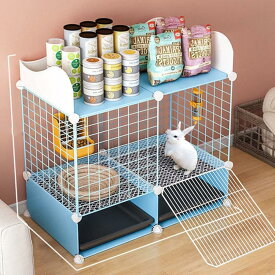 ウサギの檻 ウサギ小屋 ラビットサークル ペットフェンス ドア付 透明犬猫うさぎ バリアゲート 小動物フェンス 小犬ケージ うさぎのスッ