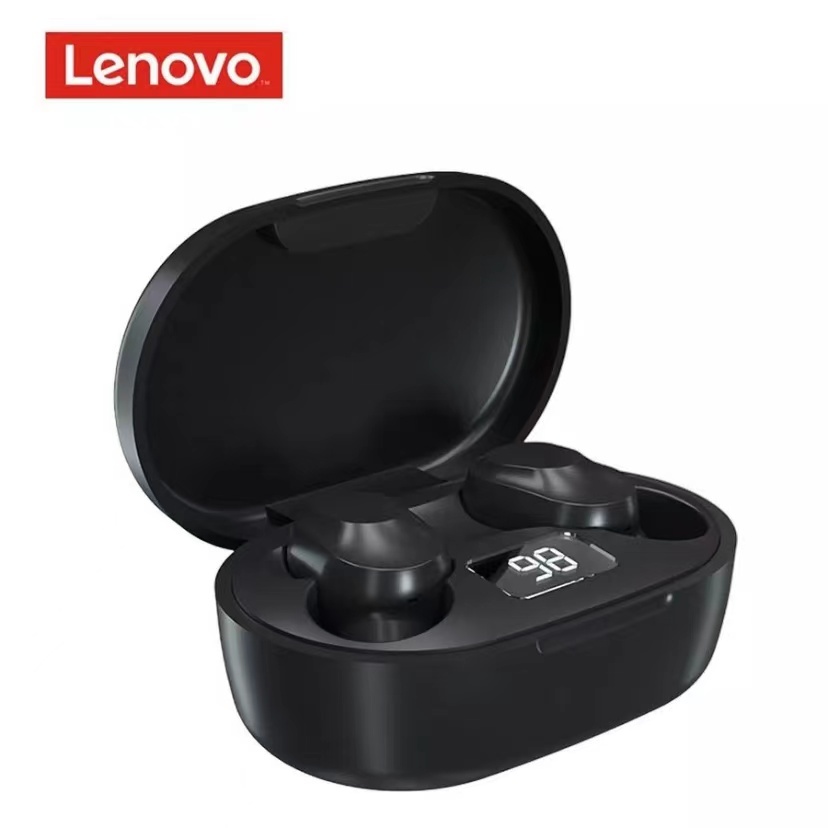 ワイヤレスイヤホン Bluetooth レノボ Lenovo ノイズカット 防水 黒色　音声アシスタント 高品質 | 宝物屋　楽天市場店