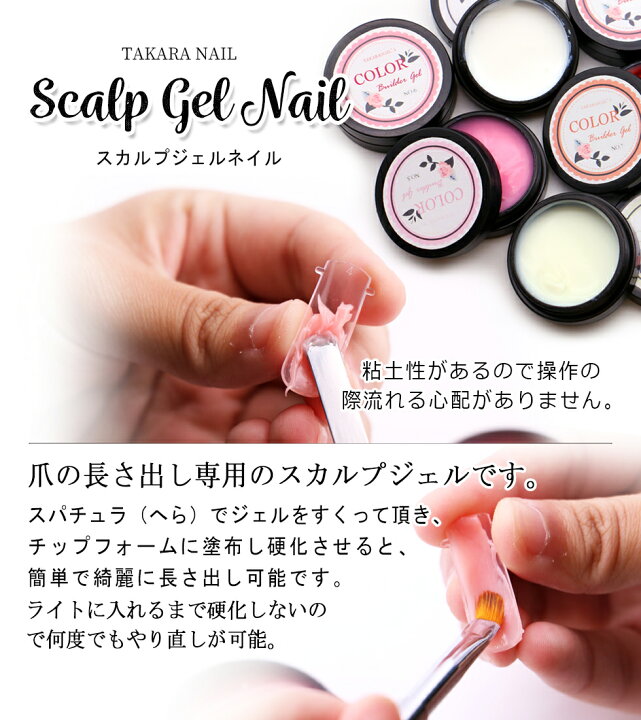 楽天市場 プレゼント付き クリアジェル スカルプジェル ネイル 長さ出し メール便対応 スカルプチャージェル タカラネイル Takaranail
