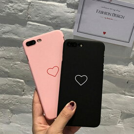 iPhone Case Heart Simple Black Pink iPhoneケース ハート シンプル ブラック ピンク ワンポイント アイフォンXR Xs Max Xs X 8 7 6s 6 8 7 6s 6プラス ブランド デザインケース スマートフォンケース スマホケース スマホカバー アイフォンケース