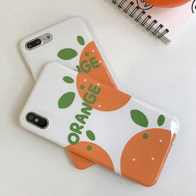 iPhone Design Case Orange TPU iPhone ケース オレンジ イラスト スポーティ ユニーク カジュアル シンプル 夏 サンマー 可愛い 愛らしい 韓国 ファッション ブランド デザイン スマートフォン スマホケース スマホカバー アイフォンケース