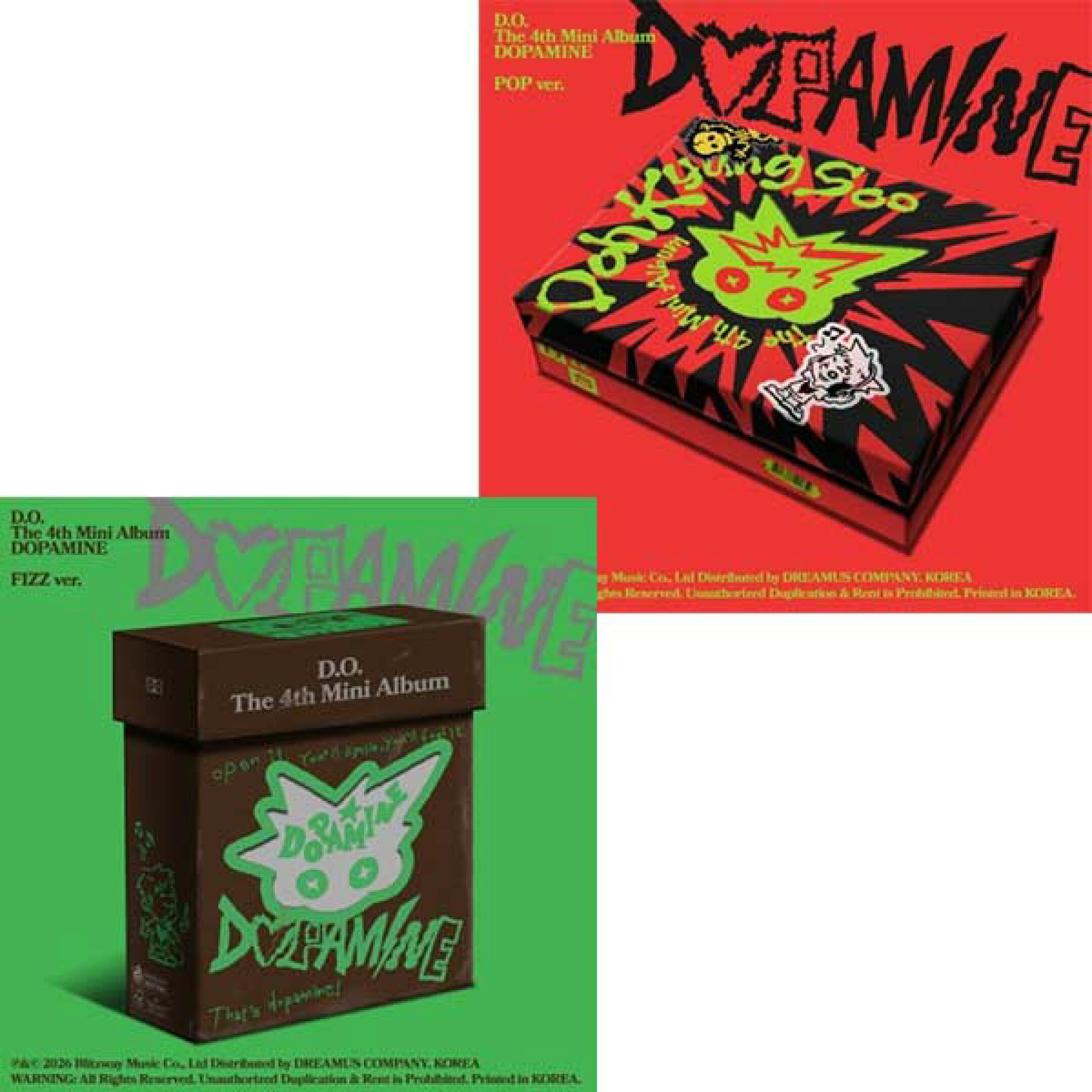  D.O. ディオ 4TH MINI ALBUM 【DOPAMINE】4集 ミニ アルバム EXO エクソ ディー オー ド ギョンス Do Kyung soo 韓国音楽チャート反映 SM【送料無料】【日本国内発送】