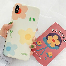 iPhone case Flower Drawing フラワー ドローイング ケース パステル 絵の具 エノグ 花 美術 お絵かき 韓国 ファッション アイフォンXR Xs Max Xs X 8 7 6s 6 8 7 6s 6プラス ブランド デザインケース スマートフォンケース スマホケース スマホカバー アイフォンケース