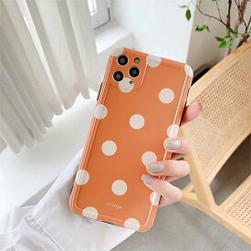 iPhone Orange Dot Case アイフォン オレンジ ドット ケース カラフル シンプル ユニーク TPU 韓国 ファッション アイフォン 11 11 Pro 11 Pro Max XR Xs Max Xs X ブランド デザイン スマートフォン スマホケース スマホカバー アイフォンケース