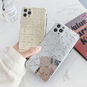 iPhone Metal Puzzle Case ���^�� �p�Y�� �Q�[�� �� �� �F �J���[ �V���o�[ �S�[���h �V���v�� ������� �X�^�C���b�V�� �؍� �A�C�t�H�� SE2 11 11 Pro 11 Pro Max XR Xs Max Xs X 8 7 �u�����h �f�U�C�� �X�}�[�g