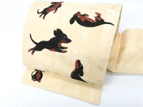 楽天市場】名古屋帯 犬（帯｜和服）：レディースファッションの通販