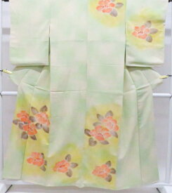 【中古】リサイクル着物 付下げ 花 着物 正絹 身丈約157.5cm 裄丈約62.5cm kyo8z04-628【リサイクル】宝の山