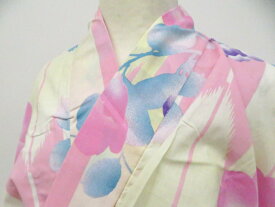 【中古】リサイクル着物 浴衣 花 未使用品 着物 美品 身丈約165.5cm 裄丈約65.5cm kyo8z04-639【リサイクル】宝の山