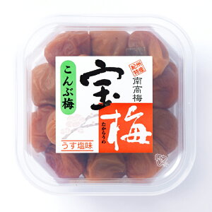 梅干し 南高梅 宝梅【こんぶ梅】160g PSA-10(家庭用パック) ギフト包装・のし紙(掛紙):対応不可