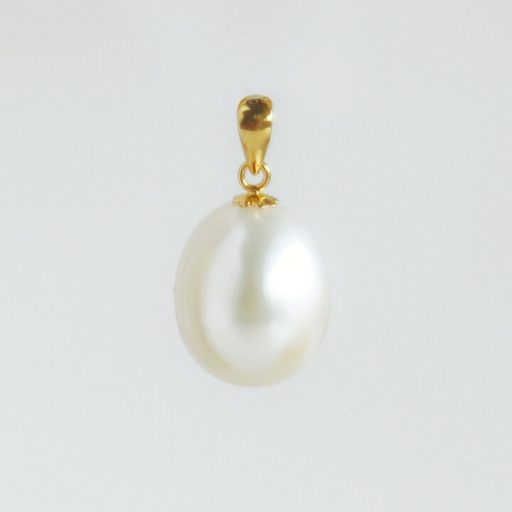 楽天市場】ペンダントトップ パール ペンダント 18金 K18 10mm 本真珠  