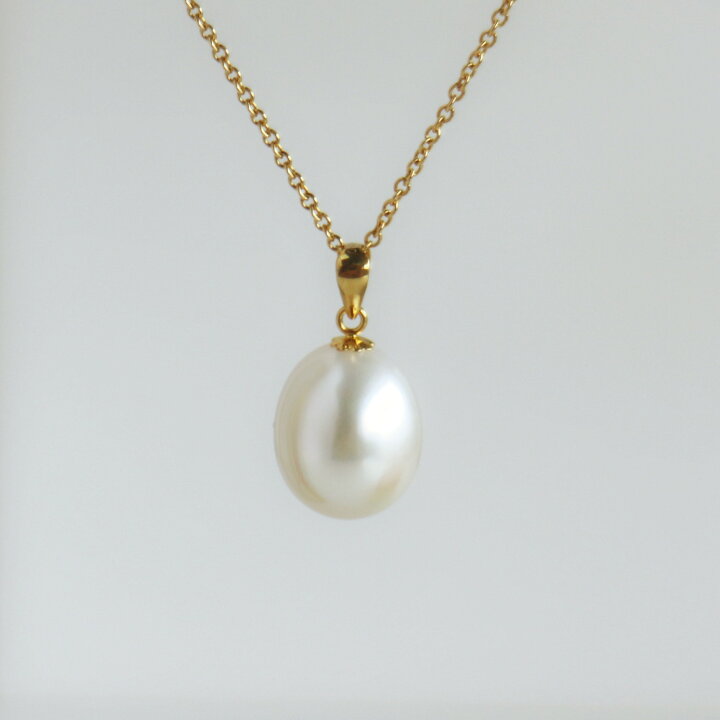 楽天市場】ペンダントトップ パール ペンダント 18金 K18 10mm 本真珠  