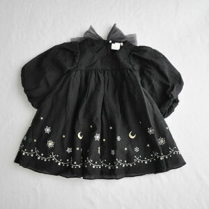 coto cotte  裾刺繍シアーパフワンピ 722-471056 [ベビー キッズ こども服 女の子 女児 子供 70 80 90 100 110 120 130 おしゃれ かわいい ガーリー ナチュラル ギフト プレゼント バースデー 誕生日 コ