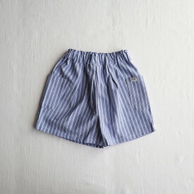 CLOUDY, FINE LATER タック キュロットパンツ [ ベビー キッズ こども 男の子 女の子 服 80 90 100 110 120 130 おしゃれ かわいい チェック ストライプ シンプル ギフト お祝い 誕生日プレゼント バースデー クラウディ 半ズボン ]
