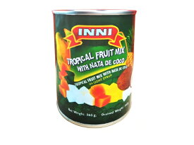 インニ トロピカルフルーツミックス（ナタデココ入）缶 565g 混合果実・フルーツ缶詰（賞味期限：2025.01.04）