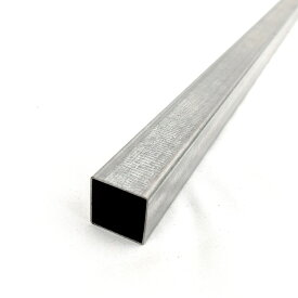 鉄　スチール　角パイプ　25mm×25mm×厚さ0.75mm　長さ505mm　メッキ加工