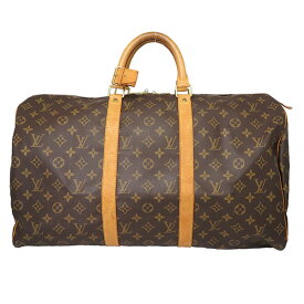 【LOUIS VUITTON】　Keepall50　Monogram　M41426　ルイヴィトン　キーポル50　モノグラム　ボストンバッグ　レディース　メンズ　お洒落　中古A-B　【動画あり】【全国送料無料】【中古】