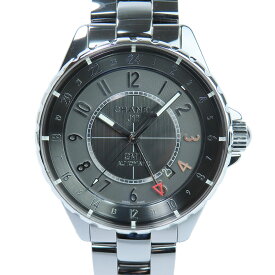 CHANEL J12 H3099 GMT AUTOMATIC シャネル 機械式 自動巻 腕時計 グレーセラミック 中古SA　chanel j12 gmt 【全国送料無料】【中古】