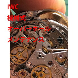【IWC】　機械式　3針　デイト　 分解洗浄 オーバーホール　修理　メンテナンス　レディース　メンズ　腕時計【動画あり】【全国送料無料】