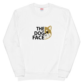 柴犬 THE DOG FACEトレーナー 犬tシャツ 犬グッズ イヌ柄 犬柄 服 いぬ柄 シャツ 誕生日プレゼント 彼女 犬好き かわいい おもしろ 可愛い いぬ 犬 メンズ レディース ペアルック おしゃれ