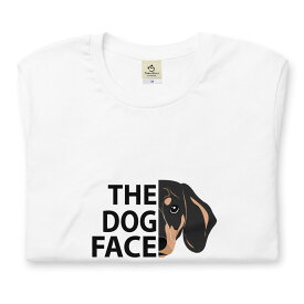 ダックス フンド THE DOG FACE 犬tシャツ イヌ柄 犬柄 服 いぬ柄 シャツ 誕生日プレゼント 彼女 犬好き かわいい おもしろ 可愛い いぬ イヌ 犬 メンズ レディース ペアルック おしゃれ 猫柄生地