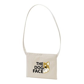 柴犬 THE DOG FACE 犬レギュラー キャンバス サコッシュ イヌ 柄 犬柄 キャンバス サコッシュ 犬好き かわいい おもしろ いぬ 犬 メンズ レディース ペアルック 犬柄生地 送料無料