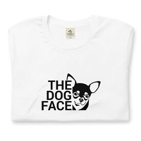 チワワ THE DOG FACE 犬tシャツ イヌ柄 犬柄 服 いぬ柄 シャツ 誕生日プレゼント 彼女 犬好き かわいい おもしろ 可愛い いぬ イヌ 犬 メンズ レディース ペアルック おしゃれ 猫柄生地