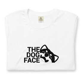 柴犬 THE DOG FACE 犬tシャツ イヌ柄 犬柄 服 いぬ柄 シャツ 誕生日プレゼント 彼女 犬好き かわいい おもしろ 可愛い いぬ イヌ 犬 メンズ レディース ペアルック おしゃれ 猫柄生地