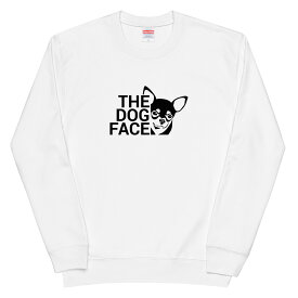 チワワ THE DOG FACEトレーナー 犬tシャツ 犬グッズ イヌ柄 犬柄 服 いぬ柄 シャツ 誕生日プレゼント 彼女 犬好き かわいい おもしろ 可愛い いぬ 犬 メンズ レディース ペアルック おしゃれ