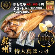 プレミア和歌山特別賞 紀州備長炭熟成 特大肉厚 北海道産 真ほっけ （2枚） ほっけ 北海道 詰め合わせ 冷…