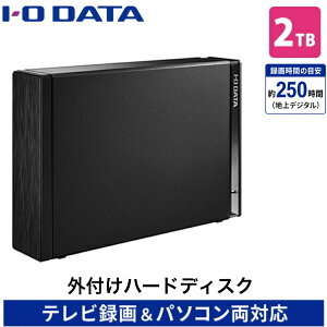 I-O DATA�i�A�C�E�I�[�E�f�[�^�@��j �e���r�^�恕�p�\�R�����Ή� �O�t���n�[�h�f�B�X�N HDD-UTL2KB �u���b�N�@HDD�F2TB