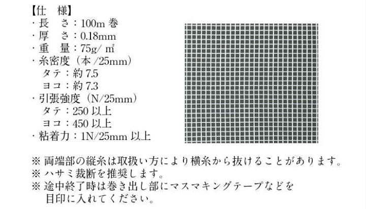 楽天市場】TS メッシュ粘着 SP高品質 下地 起伏 薄手 ガラス繊維 塗膜 