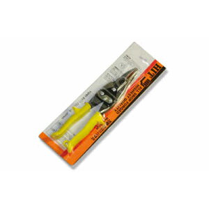 HIT 万能金切ハサミ MS260Sブリキ板 亜鉛鉄材 金属 プラスチック 皮 布 紙 スベリ止め ノコ目