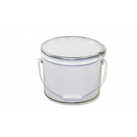 13L 白ブリキペール缶（フタ/バンド付）保管 保存 油性材料 溶剤系材料 小分け DIY 防水