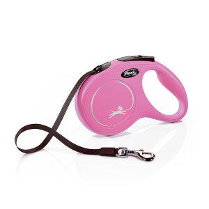 フレキシリード クラシック テープタイプ Mサイズ 5m ドイツ製 フレキシ flexi 伸縮リード 伸びるリード ロングリード 中型犬 高耐久 軽量 巻き取りがスムーズ ペット用品 犬リード おしゃれ