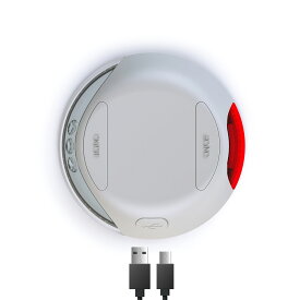 フレキシ 電池式 LEDライト 犬用リード 伸縮リード フレキシリード 専用 アクセサリー 懐中電灯 ライト 単4電池式／USB充電式 ワンタッチで脱着 取り外し可能 軽量 夜の散歩 安心・安全 ブラック/ライトグレー 送料無料 土日もあす楽 ＼当店限定レビュー特典付／