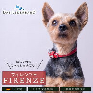 ドイツ製 高級本革 首輪 Das Lederband レダーバンド 「Firenze（フィレンツェ）」 おしゃれ ファッショ…
