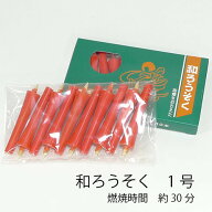 【クリックポストで発送可能】和ろうそく　錨型　1号（長さ約7cm）　10本入り　燃焼時間約30分【ローソク…