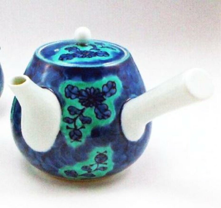 楽天市場】【有田焼】【源右衛門窯】 青彩菊絵急須 （茶器揃のバラ売 