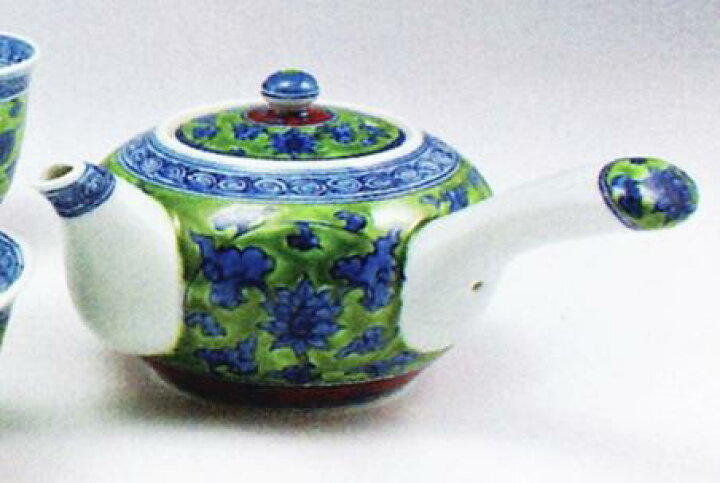 楽天市場】【有田焼】【源右衛門窯】 緑彩唐草急須 （小茶器揃のバラ売 