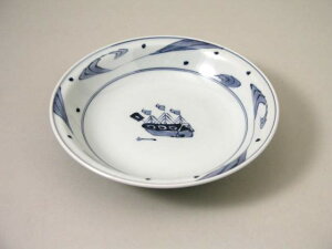 【有田焼】【青花】【しん窯】大航海玉渕7寸スープ皿 【ギフト】【贈答品】 南蛮人 異人柄 和食器 手書き 手描き 染付 藍色 かわいい