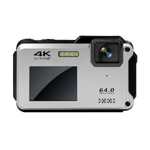 BLUEWIDE コンパクトデジタルカメラ IPX8 防水 防塵 有効画素1300万 4K動画 CALSモード Wi-Fi デジタルズーム16倍 オートフォーカス コンデジ デジカメ 工事現場